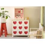 Layer 9 chest, girl heart bedroom large bedside table Internet celebrity locker solid wood porch cabinet