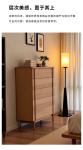 Medieval solid wood living room storage cabinet bedroom household bedside table locker
