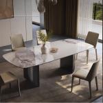 Stainless Steel Italian Table Party Event Metal Center Kitchen Dining Tables Chairs Set Restaurant Esstisch Home Furniture