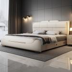 Frame Bedside Table Bed Upholstered Double Queen Sleeping Lounge Bed Bedroom French Camas Matrimoniales House Accessories