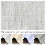 8x10 Area Rugs Washable Rug: Anti-Skid Abstract Modern Living Room Rug Soft Thin Carpets Indoor Floor Non-Shedding Carpet for Bedroom Dining Farmhouse Nursery Home Office (White Gray, 8'x10')