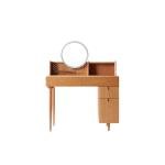 Bright moon dresser, Nordic solid wood makeup table, cosmetic storage bedside table