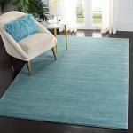 SAFAVIEH Vision Collection Area Rug - 6' x 9', Aqua, Modern Ombre Tonal Chic Design, Non-Shedding & Easy Care, Ideal for High Traffic Areas in Living Room, Bedroom (VSN606B)