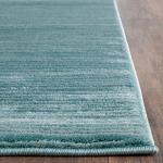 SAFAVIEH Vision Collection Area Rug - 6' x 9', Aqua, Modern Ombre Tonal Chic Design, Non-Shedding & Easy Care, Ideal for High Traffic Areas in Living Room, Bedroom (VSN606B)