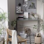 Pamray 32 Inch Computer Desk for Small Spaces with Storage Bag, Home Office Work Desk with Headphone Hook, Small Office Desk Study Writing Table