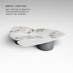 Italian, light luxury, special-shaped, irregular, marble coffee table