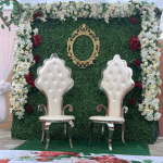 Modern Luxury Royal Wedding Throne Chairs King & Queen High Back With Stainless Steel For Hotels Living Room Bedroom Bar