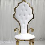 Modern Luxury Royal Wedding Throne Chairs King & Queen High Back With Stainless Steel For Hotels Living Room Bedroom Bar