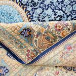 305x427cm Large Vantage Tabriz Silk Rug Large Blue Medallion Qum Carpet (TJ706A)