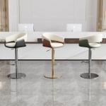 Modern Stainless Steel Bar Chairs Swivel Adjustable Height Bedrooms Fashion Bar Stools Apartment Relax Sillas De Bar Furniture