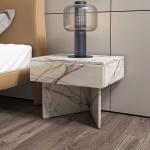 Bedroom furniture Luxury marble bedside table