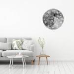 KEEPSUPER Moon Wall Clock 10 Inch Battery Operated Clock Silent Non-Ticking Modern Clocks Decorative for Home Kitchen Living Room Bathroom Office