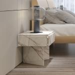 Bedroom furniture Luxury marble bedside table