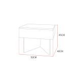 Bedroom furniture Luxury marble bedside table