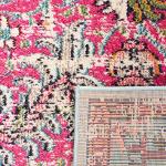 SAFAVIEH Madison Collection Area Rug - 10' x 14', Fuchsia & Teal, Boho Chic Medallion Distressed Design, Non-Shedding & Easy Care, Ideal for High Traffic Areas in Living Room, Bedroom (MAD447R)