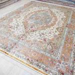 305x427cm Handmade Silk Carpet Kid Friendly Exquisite Turkish Villa Rug (TJ408A)