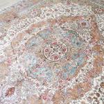 305x427cm Handmade Silk Carpet Kid Friendly Exquisite Turkish Villa Rug (TJ408A)