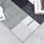 GAOMON 6x9 Contemporary Geometric Accent Rug for Living Room, Bedroom, Dining Room, Office - Soft, Non Slip, Non Shedding, Washable, Grey
