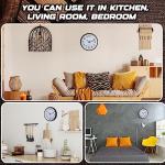 Inbagi 12 Pieces Silent Wall Clock Large 12 Inches Quartz Analog Clock Non Ticking Round Easy to Read Battery Operated for Classroom Office School Kitchen Bedroom Living Room Decorative