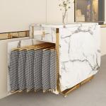 Fashion  Movable Folding Dining Table Furniture Multifunctional Rectangle Movable Dining Table and Folding Chairs  furniture