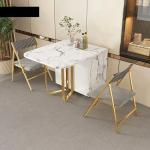 Fashion  Movable Folding Dining Table Furniture Multifunctional Rectangle Movable Dining Table and Folding Chairs  furniture