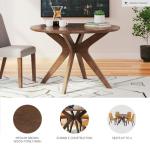 Signature Design by Ashley Lyncott Traditional Round Dining Room Table, Seats up to 4, Brown, 45" W x 29.75" H