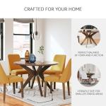 Signature Design by Ashley Lyncott Traditional Round Dining Room Table, Seats up to 4, Brown, 45" W x 29.75" H