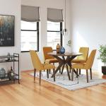 Signature Design by Ashley Lyncott Traditional Round Dining Room Table, Seats up to 4, Brown, 45" W x 29.75" H