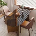 Supplies Center Dining Table Design Oval Large Service Bistro Elegant Study Coffee Table Modern Mesas De Jantar Trendy Furniture