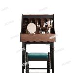 retro solid wood dresser, bedroom storage makeup table, American small apartment bedside medium