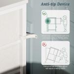 Huuger 63 Inch Dresser for Bedroom, Dresser for Closet with 9 Drawers, Large TV Stand for 55, 65, 70 Inch TV, Entertainment Center with Storage, Wide Long Chest of Drawers, White