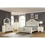5 Piece Classic Furniture Wood King Bed Modern Bedroom Set Wooden Bed Furniture Home Bedside Table