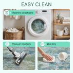 GENIMO Washable Rugs 8x10 Area Rugs for Living Room Bedroom, Modern Abstract Rug Ultra Soft Indoor Area Rugs 8x10 for Dining Room, Low Pile Carpet with Non Slip Backing, Abstract Blue Green