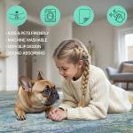 GENIMO Washable Rugs 8x10 Area Rugs for Living Room Bedroom, Modern Abstract Rug Ultra Soft Indoor Area Rugs 8x10 for Dining Room, Low Pile Carpet with Non Slip Backing, Abstract Blue Green