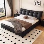 Fancy Upholstered Bed Bedside Table Modern Bedroom Storage Beds Lounge Sleeping Muebles Para Dormitorio Home Accessories