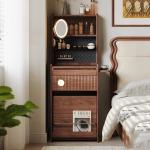 Small Corner Vanity Table Wood Drawers Makeup Mirror Chair Bedside Dressing Table Modern Cosmetics Penteadeira Trendy Furniture