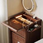 Small Corner Vanity Table Wood Drawers Makeup Mirror Chair Bedside Dressing Table Modern Cosmetics Penteadeira Trendy Furniture