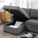 Modern fabric European L-shaped sofa Cheap combination lounge sofa with living room sofa Storage space