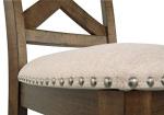 Signature Design by Ashley Moriville Rustic Farmhouse 24.5" Upholstered Barstool, 2 Count, Beige & Brown