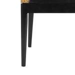 SAFAVIEH Home Collection - Gianni Brown & Black Solid Wood Rattan Arm Chair, Tropical Coastal Accent Seating for Living Room or Dining Space (SEA4011A)