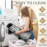 B BENRON Western Rugs for Living Room, Non Slip Rustic Rug for Bedroom Dining Table Kitchen, Washable Aesthetic Area Rugs for Home Decor, 5ft x 7ft, Grey