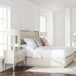 American Luxury Modern Minimalist Bedside Table Drawer Champagne Gold Finish Bedroom Side Table