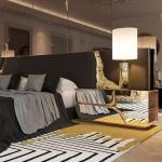 Villa private house bedside table post modern high end model room locker