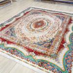 244x305cm High Quality Silk Carpets Persian Large Handmade Nain Rugs Premium Living Room Bedroom Rug Oriental Home Decoration