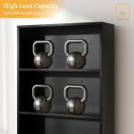 Shintenchi Bookshelf,6-Tier Open Bookcase and Bookshelves,6 Shelf Display Storage Shelves Floor Standing 70.6 inches Tall Bookcase for Home Office, Living Room (Black)