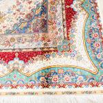 244x305cm High Quality Silk Carpets Persian Large Handmade Nain Rugs Premium Living Room Bedroom Rug Oriental Home Decoration