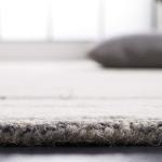 SAFAVIEH Area Rug 8x10 - Metro Collection - Large - Grey & Ivory, Handmade Wool, Modern Design, Ideal for Living Room, Bedroom, Office, Dining Space (MET995F)