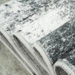 RUUGME 10X14 Abstract Area Rug:Large Washable Living Room Rug Indoor Non Slip Low Pile Carpet for Bedroom Soft Foldable Stain Resistant Distressed Thin Rug for Dining Room Kitchen 10X14 Black A