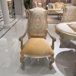 Luxury Italian Classic Solid Wood Dining Room Furniture 8 Chairs Dining Table Set