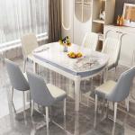 Service Round Modern Dining Table Chairs Extendable Long Luxury Designer Dining Table Kitchen Salon Muebles Trendy Furniture